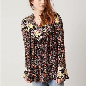 Free People Wildflower Fields Henley Top